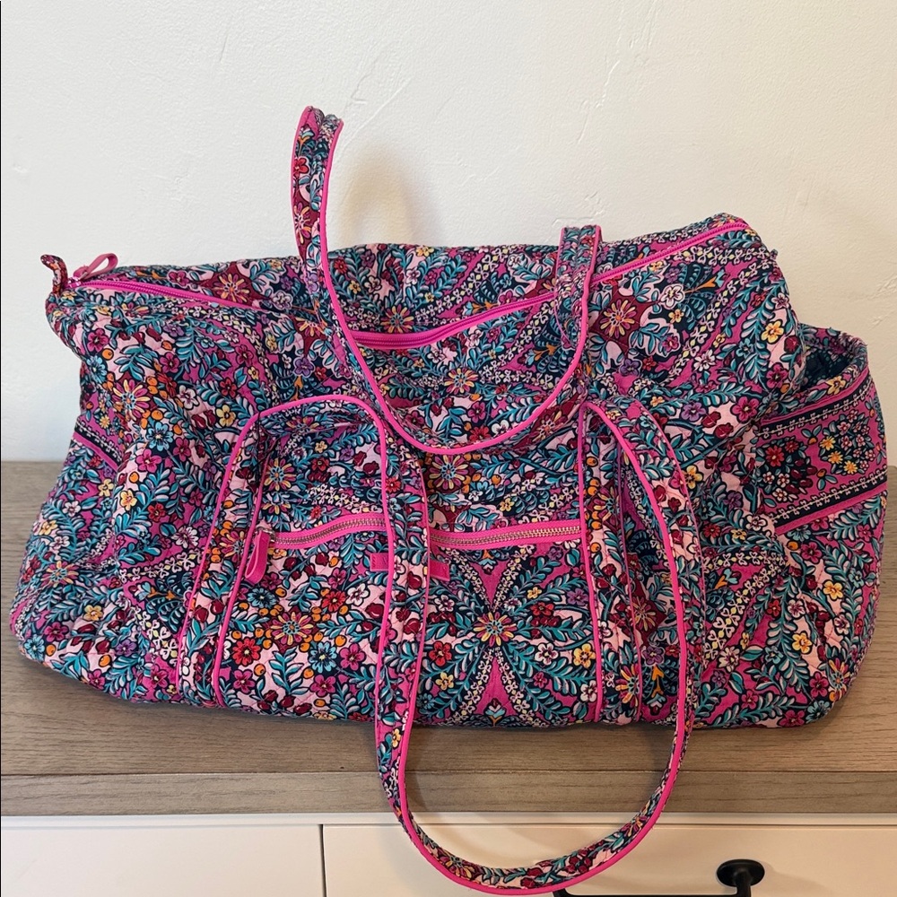 Vera Bradley Pink Floral Quilted Tote